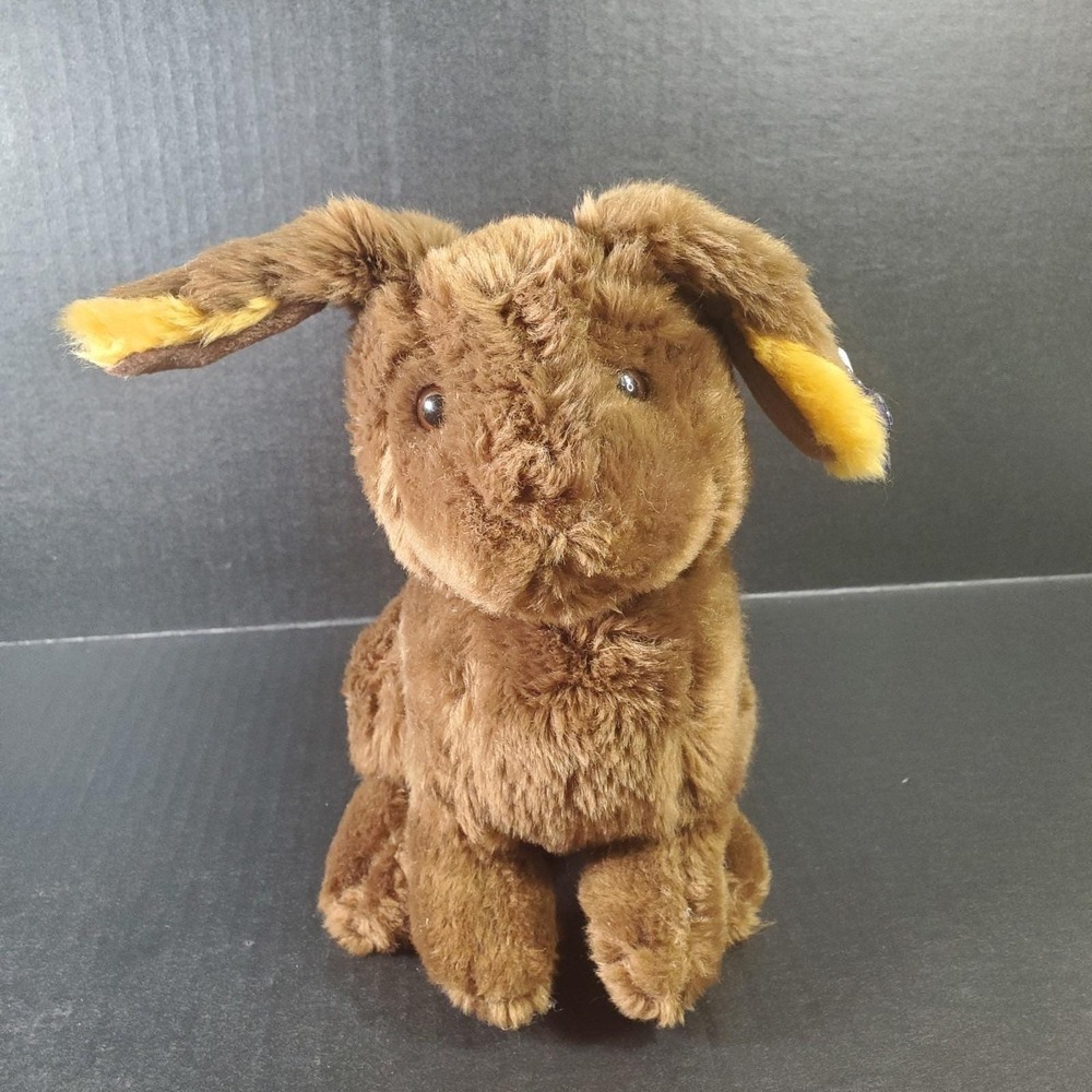 Vintage Target Applause Brown Bunny Rabbit Plush 9" Stuffed Animal Two Tone Ears